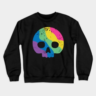 Skull Dot Rainbow Crewneck Sweatshirt